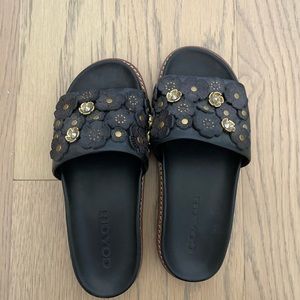 Coach Floral Slides